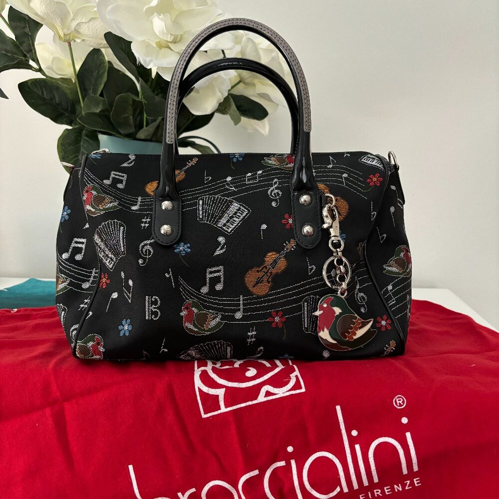 NWOT - BRACCIALINI Music Theme Handbag